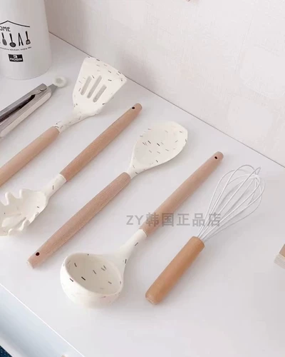 Корейская покупка Silicone Shovel Spoon Spoon Spoon Spoon Spoin