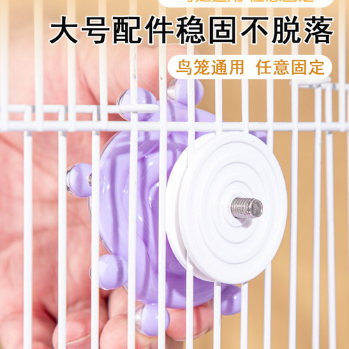 鹦鹉解压玩具专用解闷自嗨小鸟啃咬玩具发声转转乐益智鸟笼内装饰 - 图1