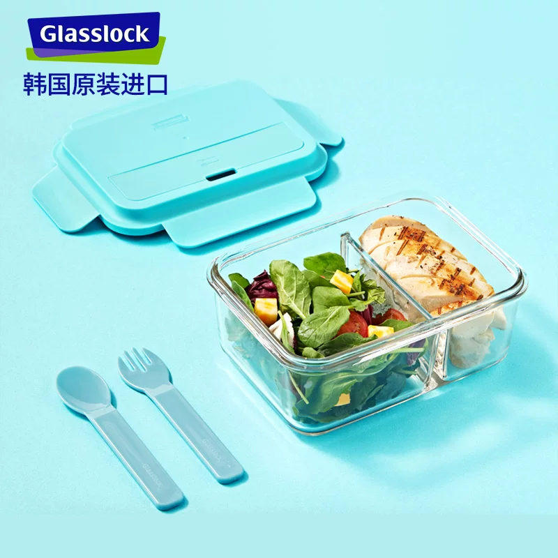 Стеклокор imported heat-resistant glass preservation box can heal the microwave oven, heating separate bento box with tableware lunch box