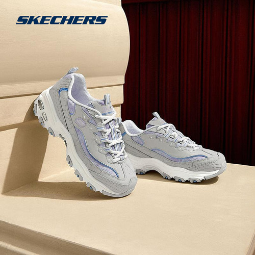 斯凯奇官方outlets女士时尚绑带运动鞋经典厚底潮流百搭老爹鞋 - 图2