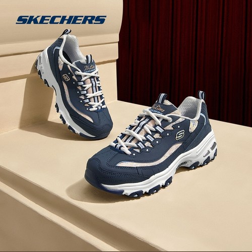 斯凯奇官方outlets女士时尚绑带运动鞋经典厚底潮流百搭老爹鞋 - 图1