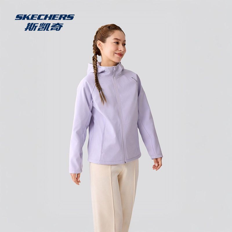 Skechers斯凯奇秋冬季女款舒适梭织连帽外套,淘宝优惠券,粉丝福利购,淘宝优惠卷