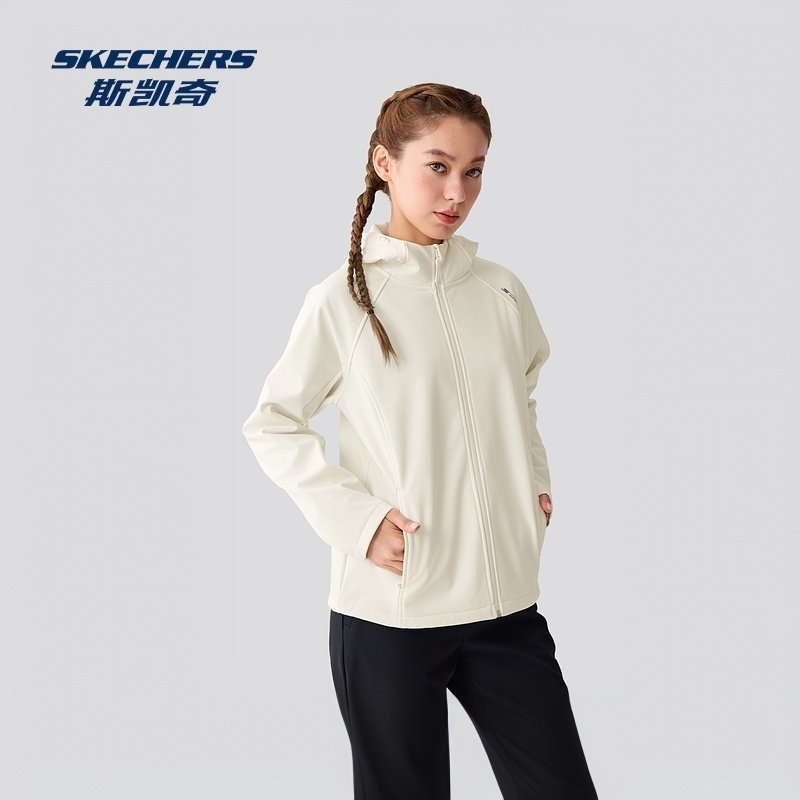 Skechers斯凯奇秋冬季女款舒适梭织连帽外套,淘宝优惠券,粉丝福利购,淘宝优惠卷