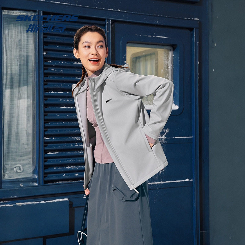 Skechers斯凯奇秋冬新品女装常规版型连帽外套,淘宝优惠券,粉丝福利购,淘宝优惠卷