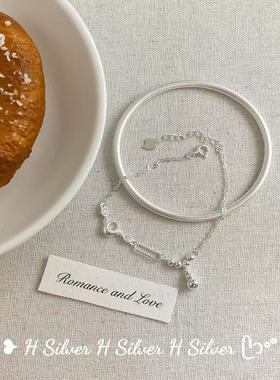 925银韩版新中式银坨坨葫芦手链