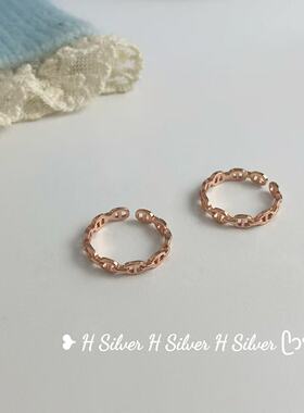 纯银戒指女小众设计感高级轻奢