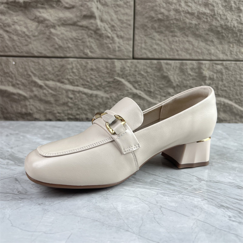 25春季真皮乐福鞋女鞋断码单鞋方头套脚粗跟牛皮通勤百搭工作鞋,淘宝优惠券,粉丝福利购,淘宝优惠卷