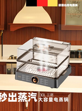德国谷格大容量电蒸锅家用蒸箱