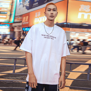 宽松ins潮牌oversize情侣短袖