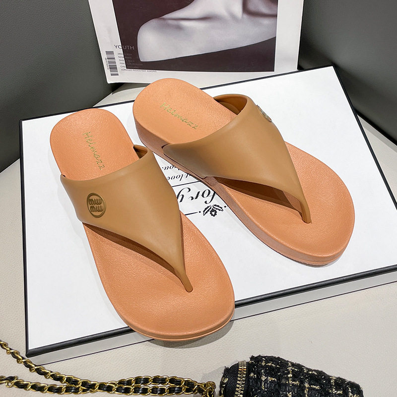 拖鞋女夏季新款时尚中跟沙滩时尚室内外休闲潮流厚底舒适人字拖鞋,淘宝优惠券,粉丝福利购,淘宝优惠卷