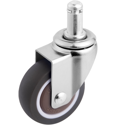 万向轮转椅轮插杆配件滚轮tpe静音小脚轮滑轮椅子轮通用刹车轮子 - 图3