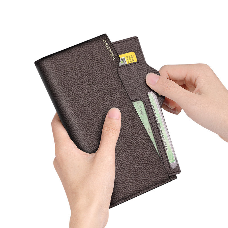 英皇保罗新款多卡位男真皮防盗钱包 williampolo宇硕卡包