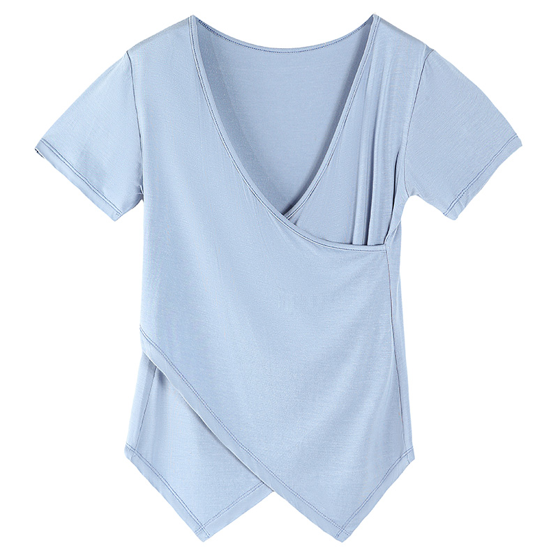 现代舞蹈服长袖上衣女莫代尔训练中国舞古典芭蕾舞形体服练功黑色 - 图3