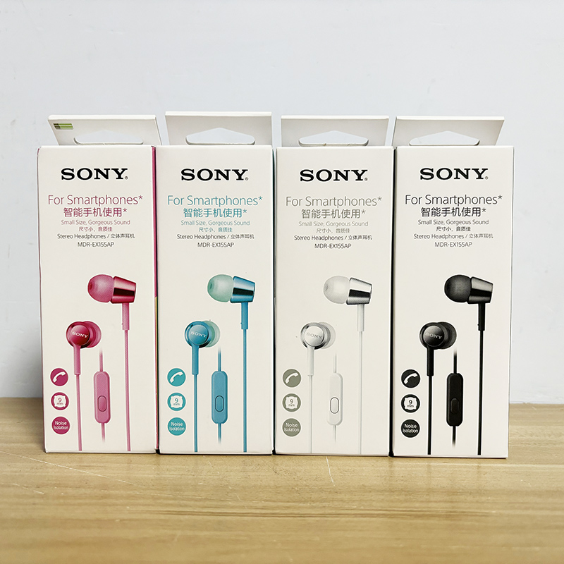 正品Sony/索尼 MDR-EX155AP入耳式耳机 国行联保手机通话k歌线控 - 图1