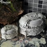 Wasjoye Ретро вместительная и большая коробочка для хранения для принцессы, аксессуар, коробка для хранения, кольцо, европейский стиль