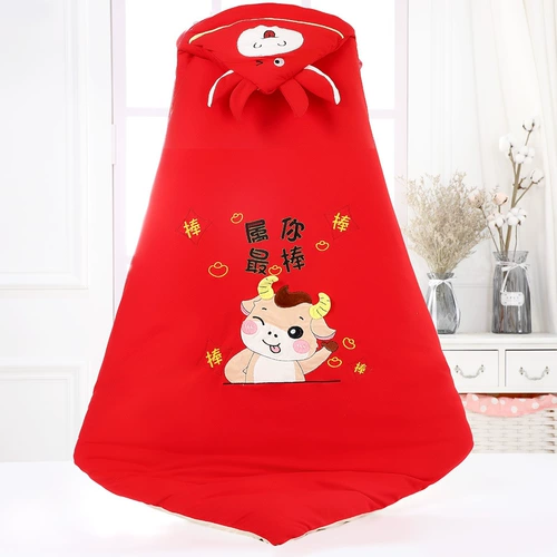 Детское хлопковое съемное одеяло для новорожденных для младенца для выхода на улицу для раннего возраста, увеличенная толщина