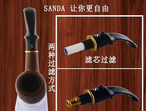 Ретро старомодный мундштук, прочные аксессуары ручной работы, полный комплект