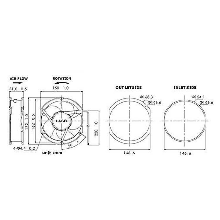 PELKO Motors 科硕风扇  G1751Y24BALB1-5 - 图2