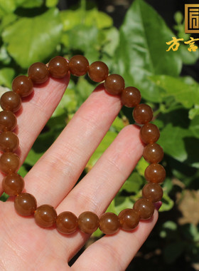 新疆且末料细润红糖玉8m单圈手串