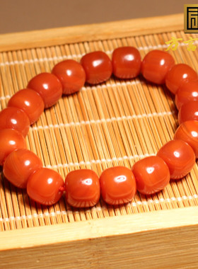 方言通用红玛瑙精美老型珠手串