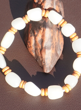 方言和田玉且末细润白玉随型手串