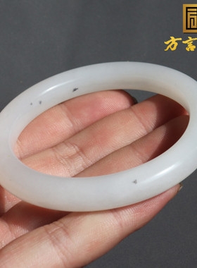 珍稀白色名品玉高白羊脂白玉手镯