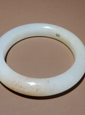 方言且末料糖白玉高油润手镯