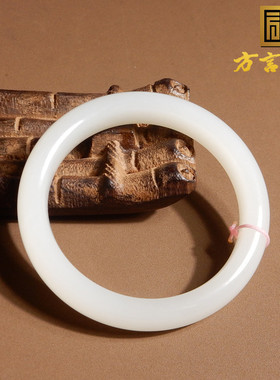 青海羊脂白玉细腻55mm正装手镯A2