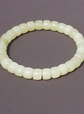 方言和田玉新疆且末鸡油黄口手串