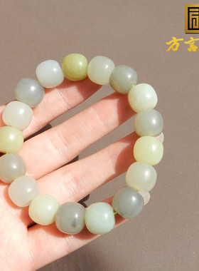 烟紫白玉黄口10mm糖果色老型手串