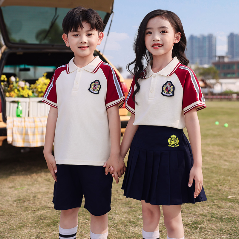 幼儿园园服夏装英伦韩版一年级小学生校服班服夏季儿童运动会套装