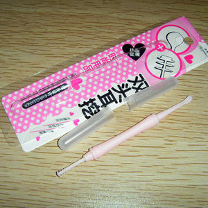 伊芝莲双头耳挖PS塑料材质 双头挖耳勺 耳具 耳耙