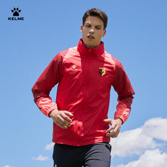 KELME卡尔美新品运动风衣男足球训练骑行休闲跑步户外防风雨外套