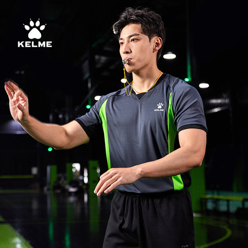 KELME卡尔美 篮球裁判服单上衣 男篮球比赛裁判上衣 可印制印号 - 图1