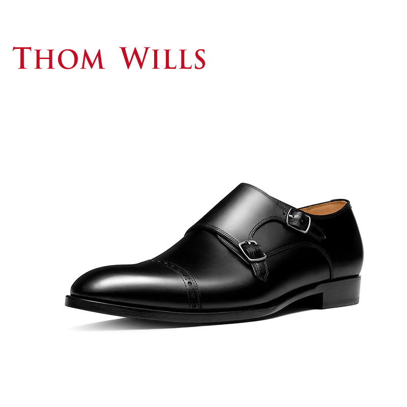 thomwills手工真皮孟克商务正装鞋 thomwills休闲皮鞋