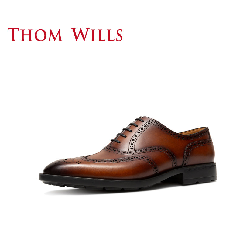 thomwills布洛克雕花男商务正装鞋 thomwills正装皮鞋