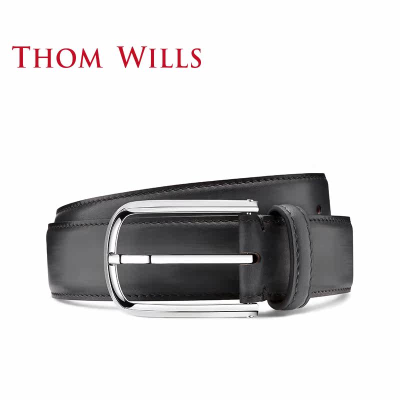 thomwills男士正装皮带手工纯裤带 thomwills腰带/皮带/腰链