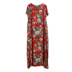 Đầm cotton dài quốc gia và đầm lanh nữ 2019 hè mới size lớn cho nữ ngắn tay in họa tiết cotton - váy đầm váy ngủ đẹp váy đầm
