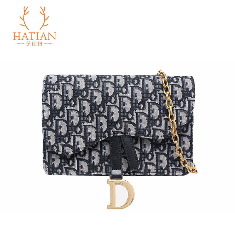 花田村2020新款复古斜挎女ck马鞍包 花田村女士包袋