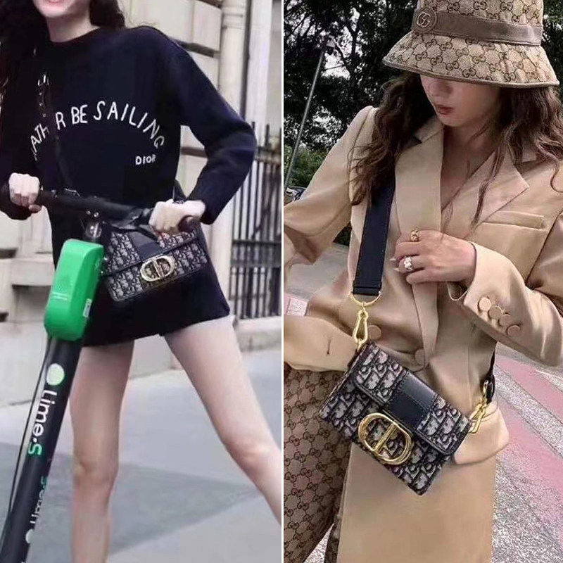 女2020新款蒙田mini盒子包单肩包 花田村女士包袋