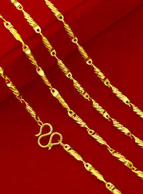 黄金单链子无吊坠首饰品