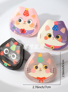 可爱猫咪棉花糖粉扑柔软高弹化妆专业底妆清透细腻服帖加厚气垫