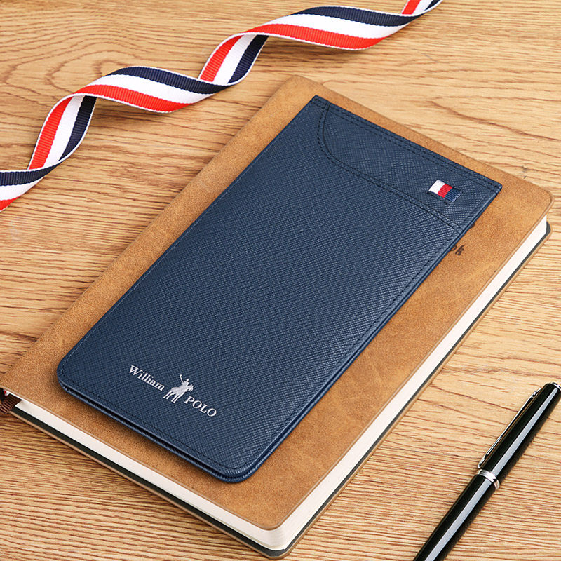 英皇保罗男士真皮超薄多卡位卡套 williampolo美第奇卡包