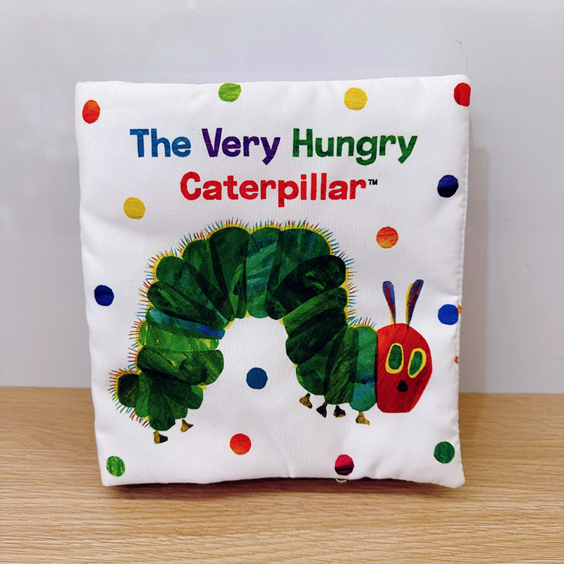 出日本孤品美国插画大师Eric Carle 好饿的毛毛虫 英文立体布书 - 图3