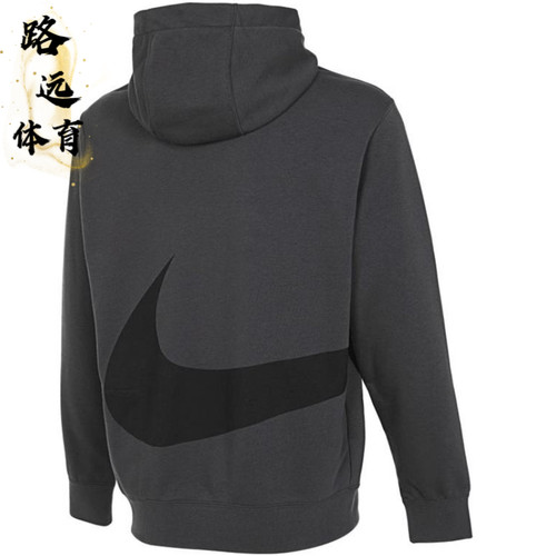 Nike/耐克 男子新款字母印花运动休闲宽松舒适连帽套头卫衣FZ4765 - 图0