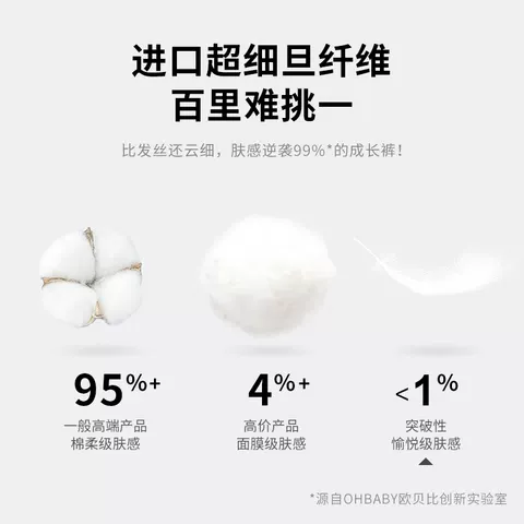 【2包装】OHBABY欧贝比天空之门拉拉裤超薄透气纸尿裤婴儿尿不湿 图片 5