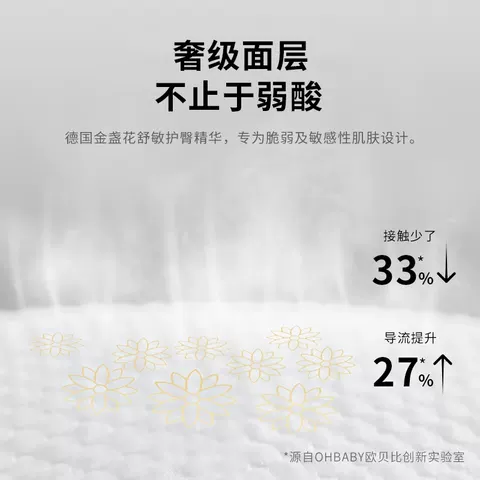 【2包装】OHBABY欧贝比天空之门拉拉裤超薄透气纸尿裤婴儿尿不湿 图片 4