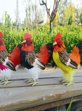 仿真鸡田园摆件装饰品标本道具