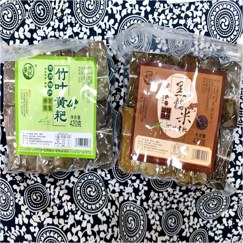 贵州特产小吃清镇崔德银竹叶黄粑420克早餐零食糕点糯米黑糯米味 - 图0