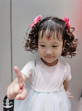 儿童假发蝴蝶结发夹女公主韩版